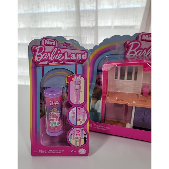 5 Mini Barbie Land Lot Car Camper Play House Cutie Color Reveal Surprise Dolls - Picture 8 of 14